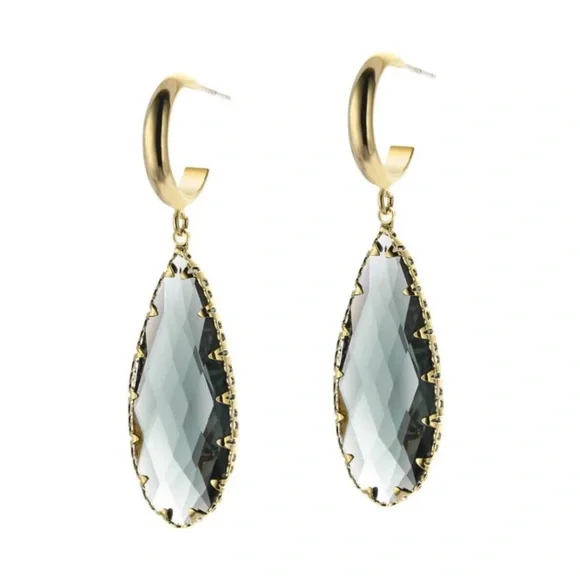 Swarovski Crystals Teardrop Earrings - Picture 2 of 6